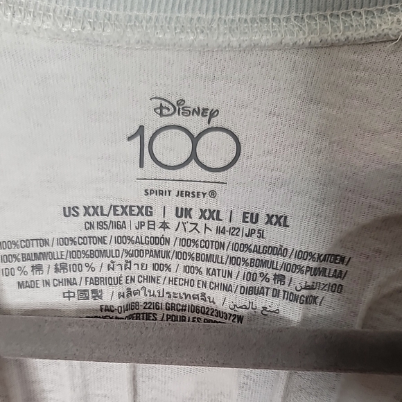 Disney Spirit Jersey 100th anniversary Pastel Tie-Dye long sleeve shirt size XXL - Picture 12 of 12